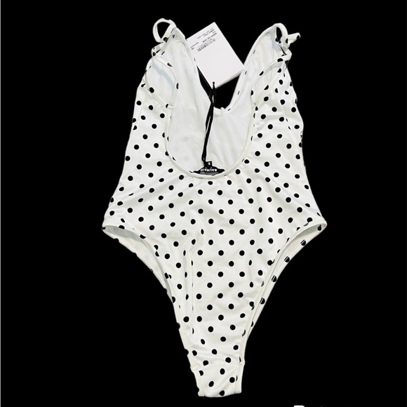 BALMAIN***White Polka Dot One-piece***US 4***$1180 - Picture 3 of 3